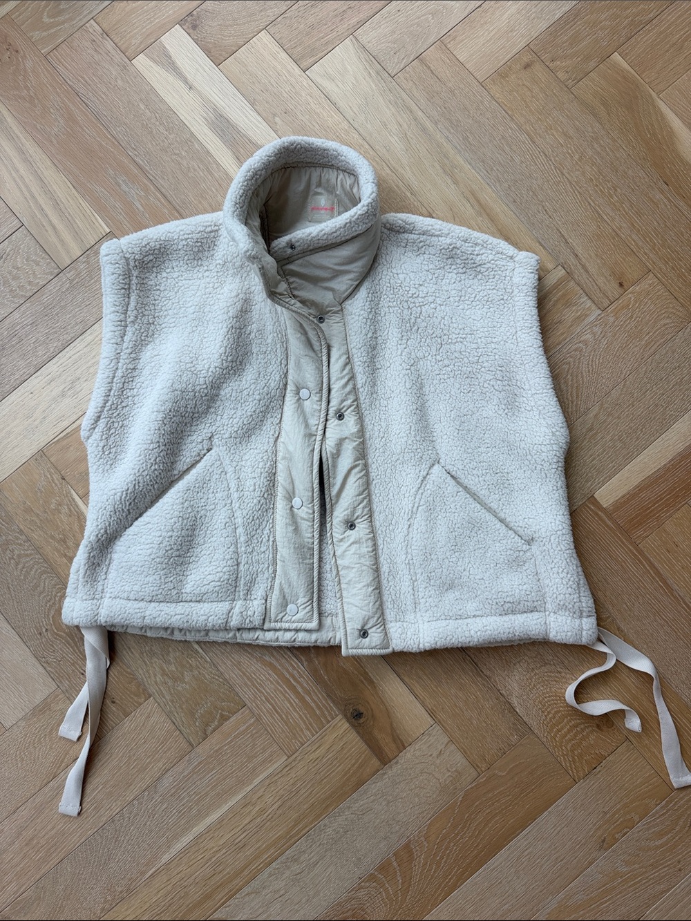 FP Movement by Free People Cream Sherpa Vest